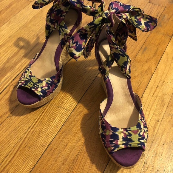 UGG Espadrille Sandals Purple Green EU 38 US 7 - Picture 5 of 11